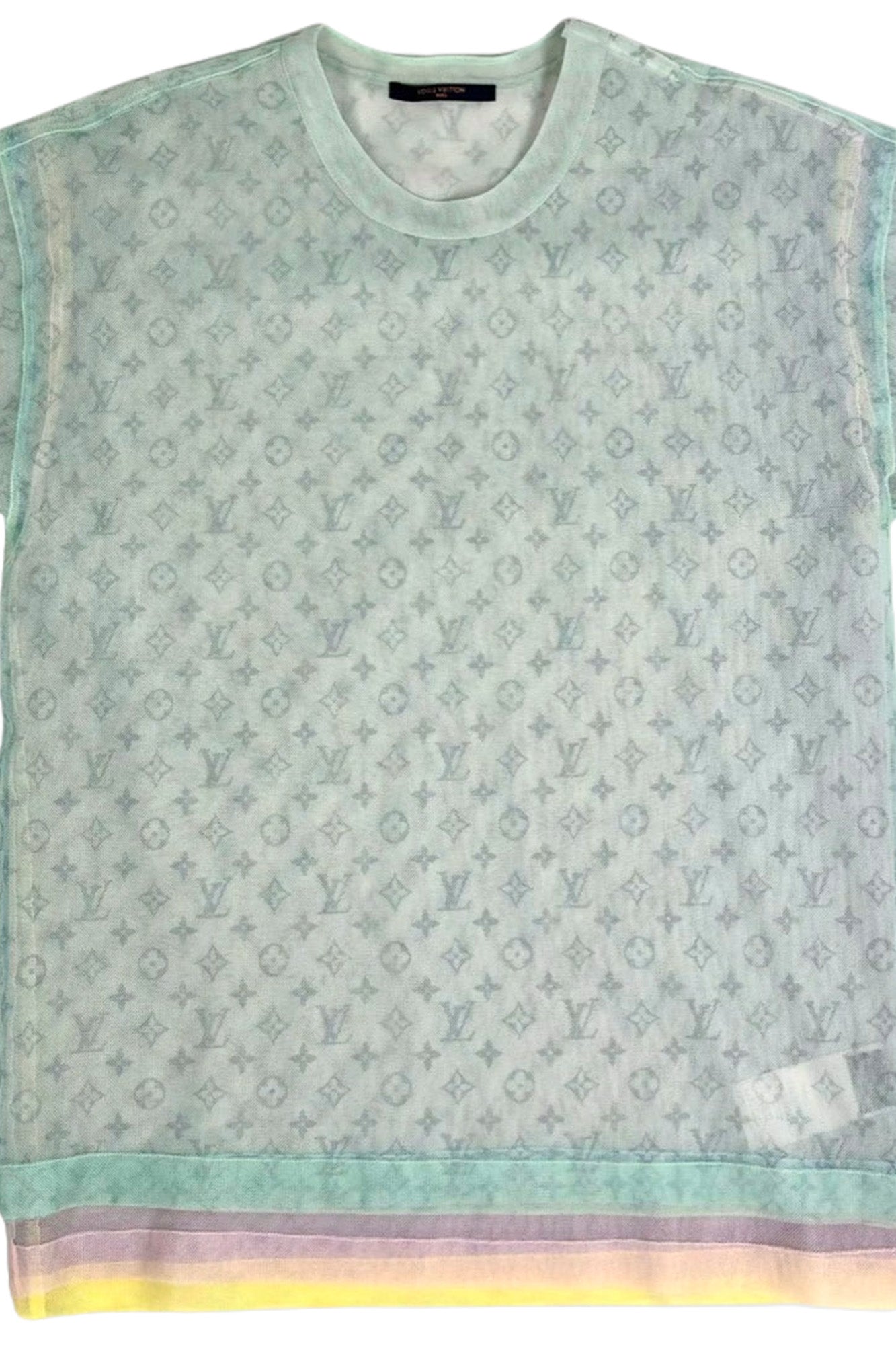 Louis Vuitton Tulle Bleu T-shirt with Monogram motif, pre-owned item, other view