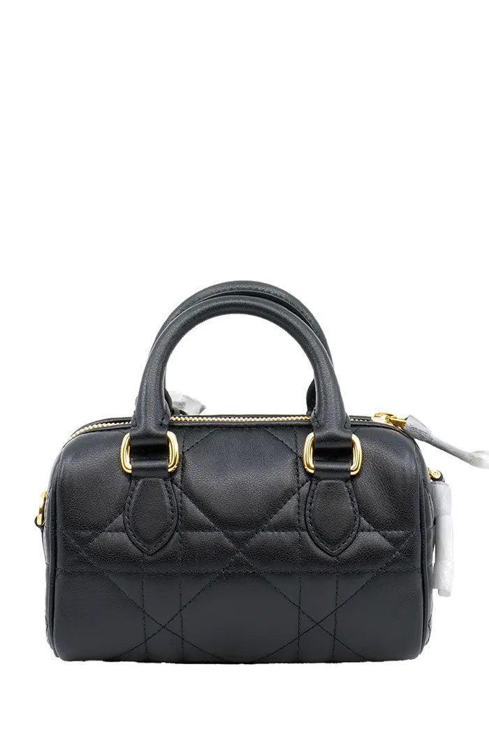 Nano bolso Dior Groove 17 en piel de becerro negra, artículo de ocasión, vista trasera
