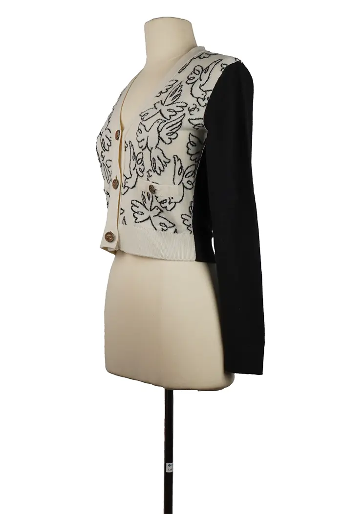 Cárdigan Chanel Cashmere Colombes Croisière 22 Talla 34FR