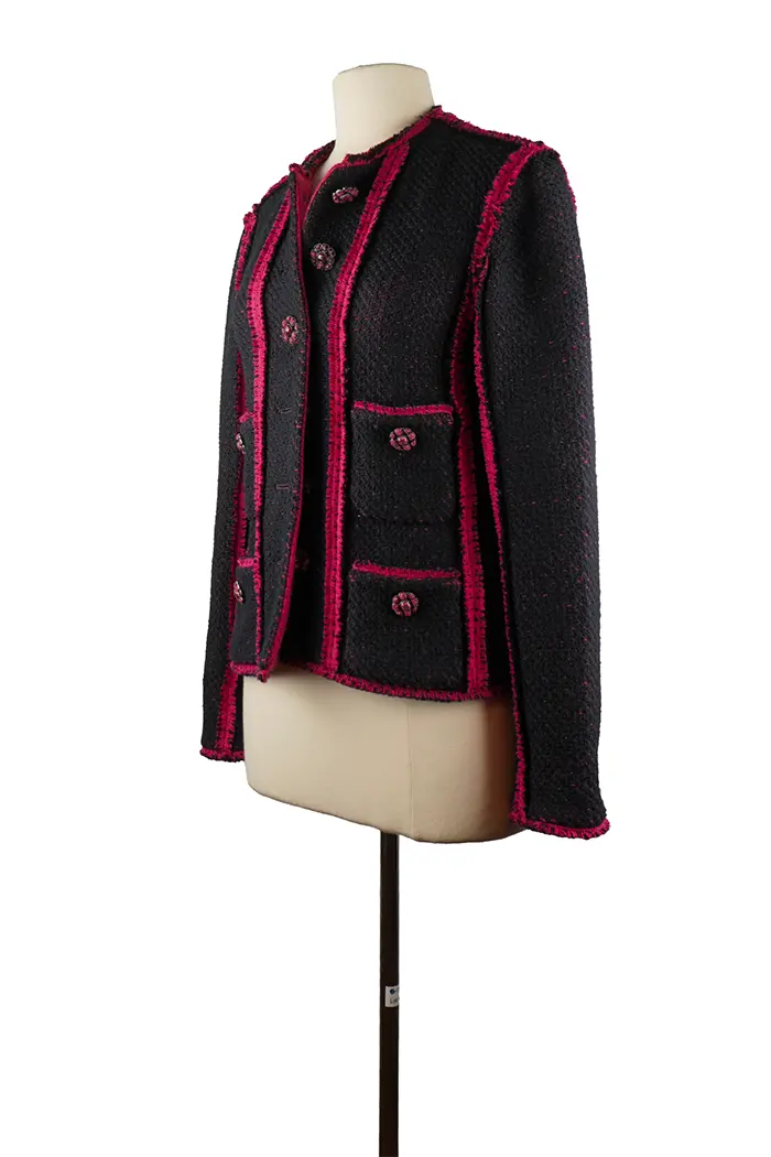 Jacket Chanel Tweed Blue Size 34FR