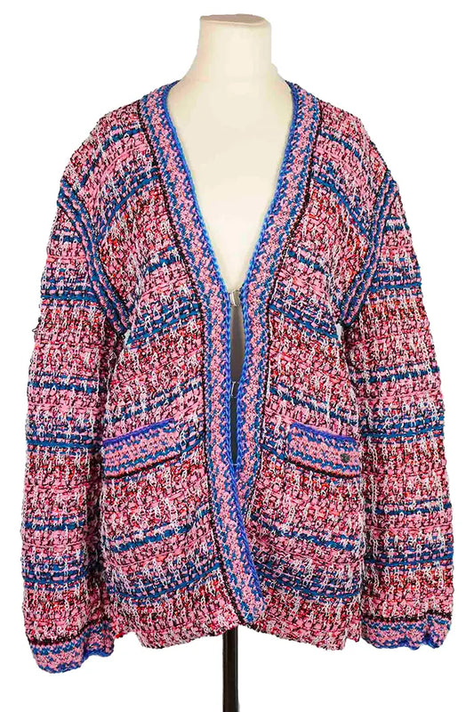 Chanel multicolored wool Cardigan , front view, pre-owned