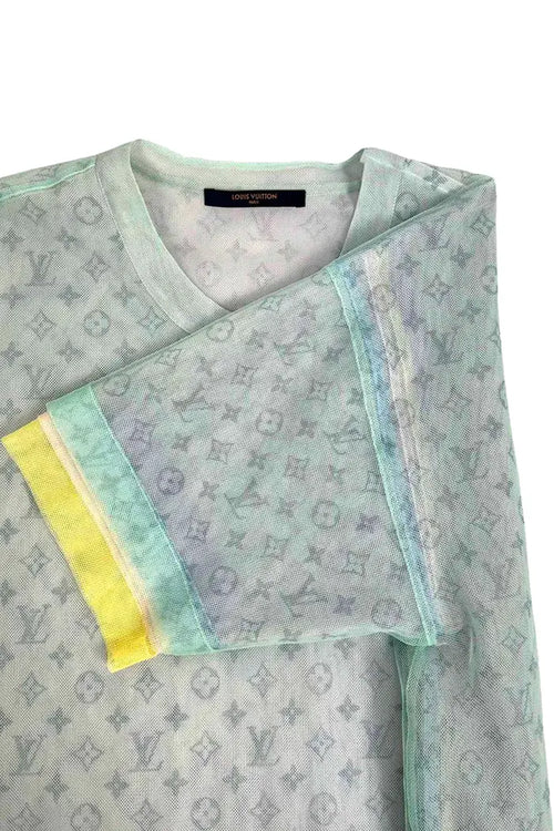 Louis Vuitton Tulle Bleu T-shirt with Monogram motif, pre-owned item, other view