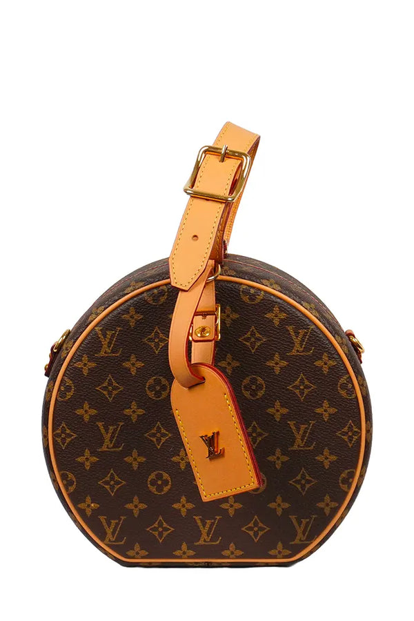 Sac Louis Vuitton Boîte Chapeau en Toile Monogram, article d'occasion, vue de face