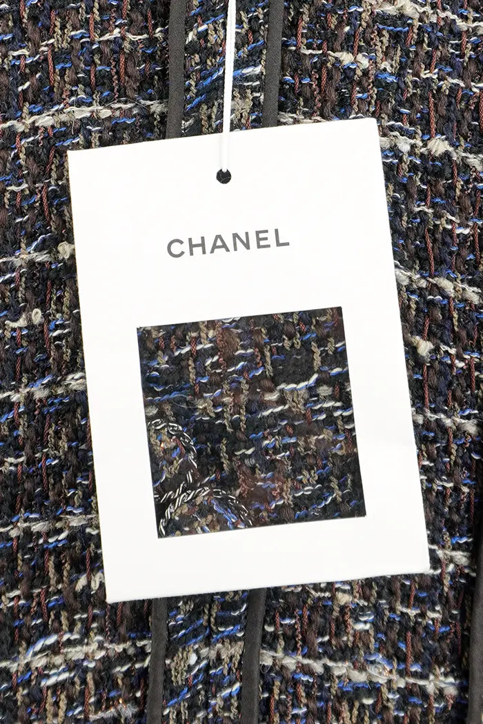 Chanel abrigo largo con flecos Tweed, artículo de segunda mano, un artículo raro, nunca usado