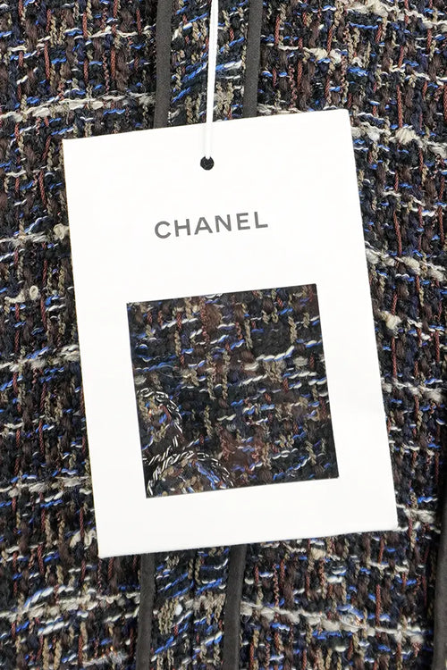 Chanel abrigo largo con flecos Tweed, artículo de segunda mano, un artículo raro, nunca usado