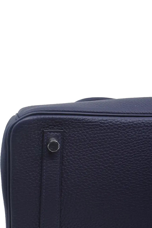Hermès Birkin 30 leather Togo bag, navy blue, used item, bottom view