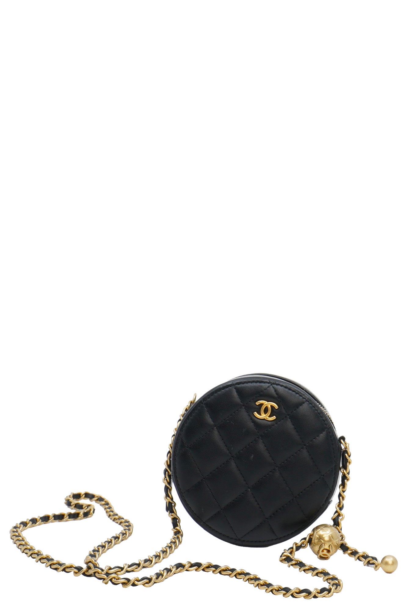 Sac Pearl Crush Round Clutch