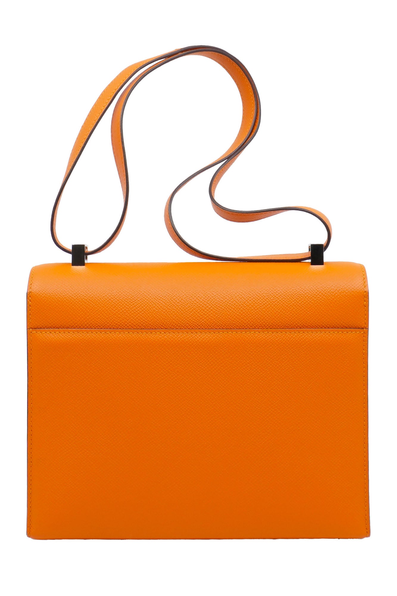 Sac Verrou Cuir Epsom Orange