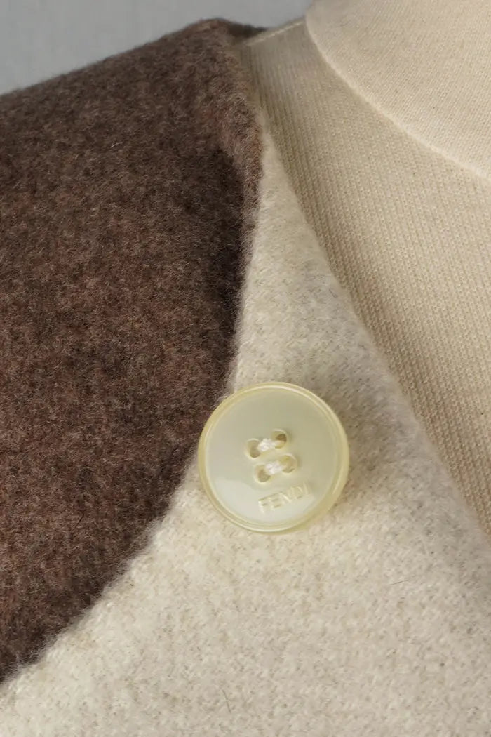 Fendi-Mantel aus Kaschmir und Nerz Größe 38IT