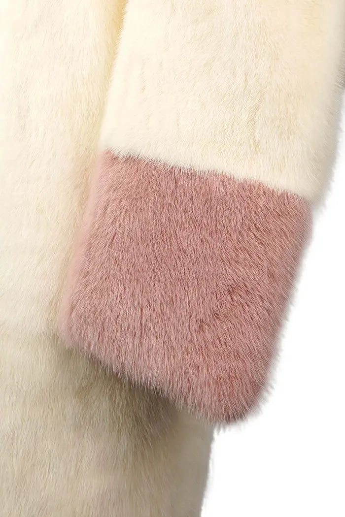 Fendi-Mantel aus Kaschmir und Nerz Größe 38IT