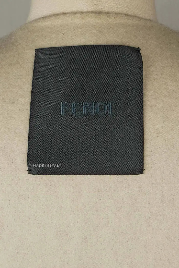 Fendi-Mantel aus Kaschmir und Nerz Größe 38IT