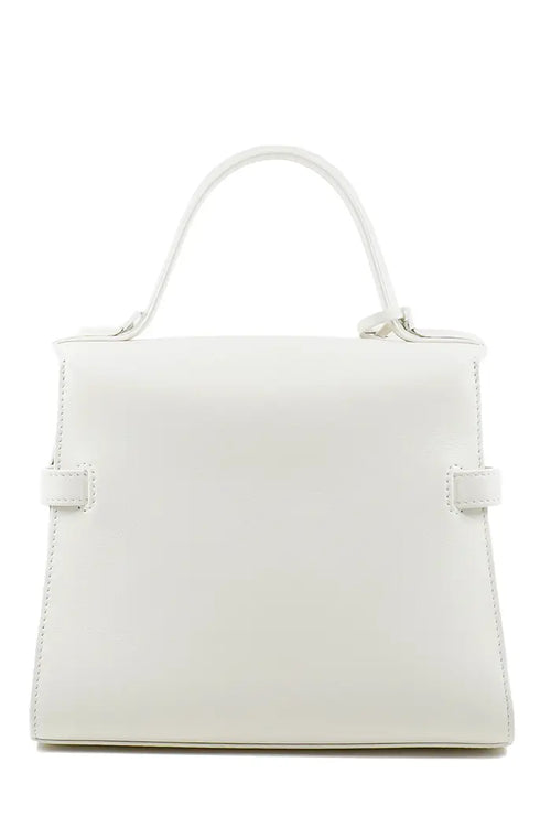 Bolso Delvaux Tempête en piel de becerro crujiente color marfil, artículo usado, vista posterior