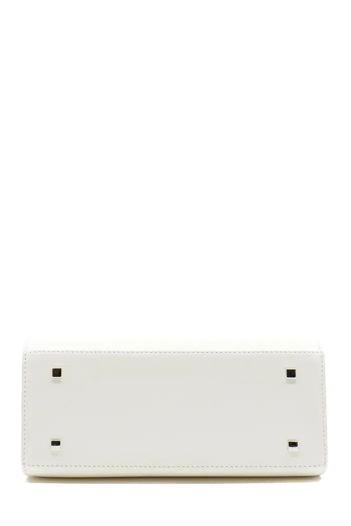 Bolso Delvaux Tempête en piel de becerro marfil Crispy, artículo de segunda mano, vista desde abajo