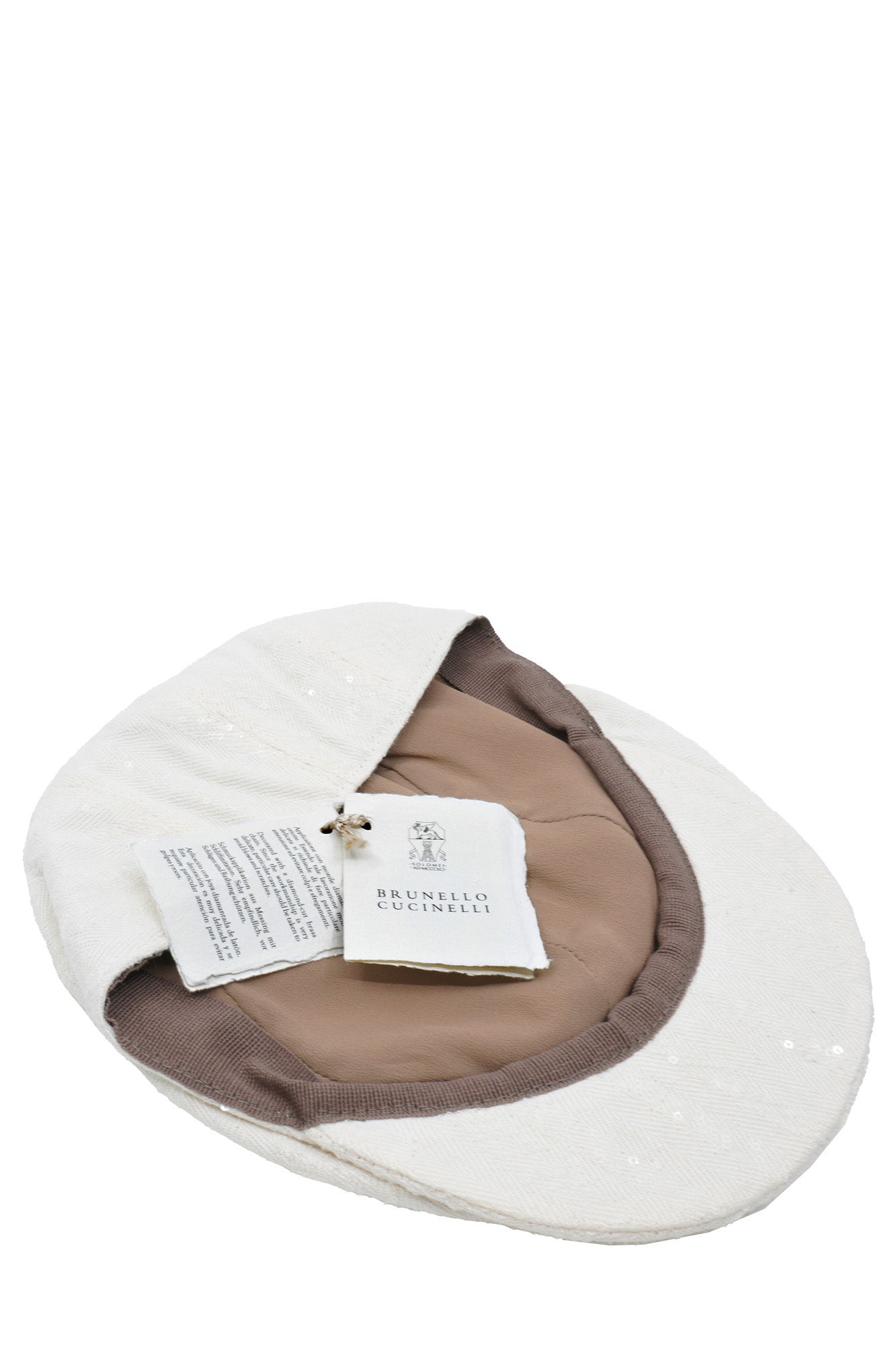 Casquette Plate Crème