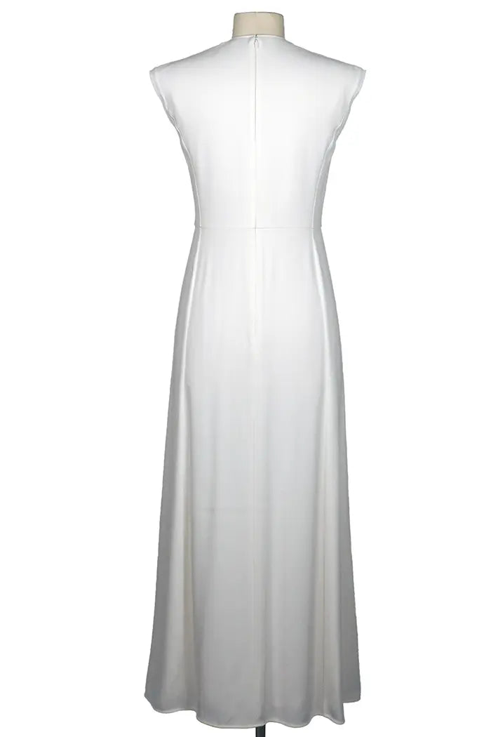 Vestido  Chloé blanco de largo medio, artículo de segunda mano, vista posterior