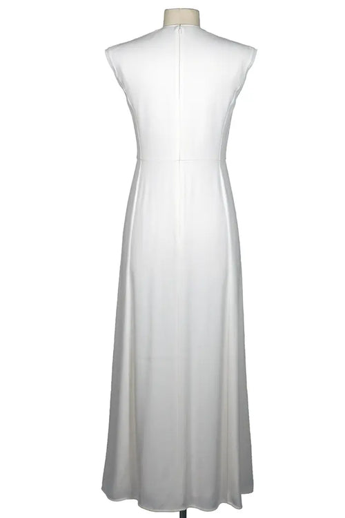 Vestido largo midi Chloé blanco, Artículo de segunda mano, Vista posterior