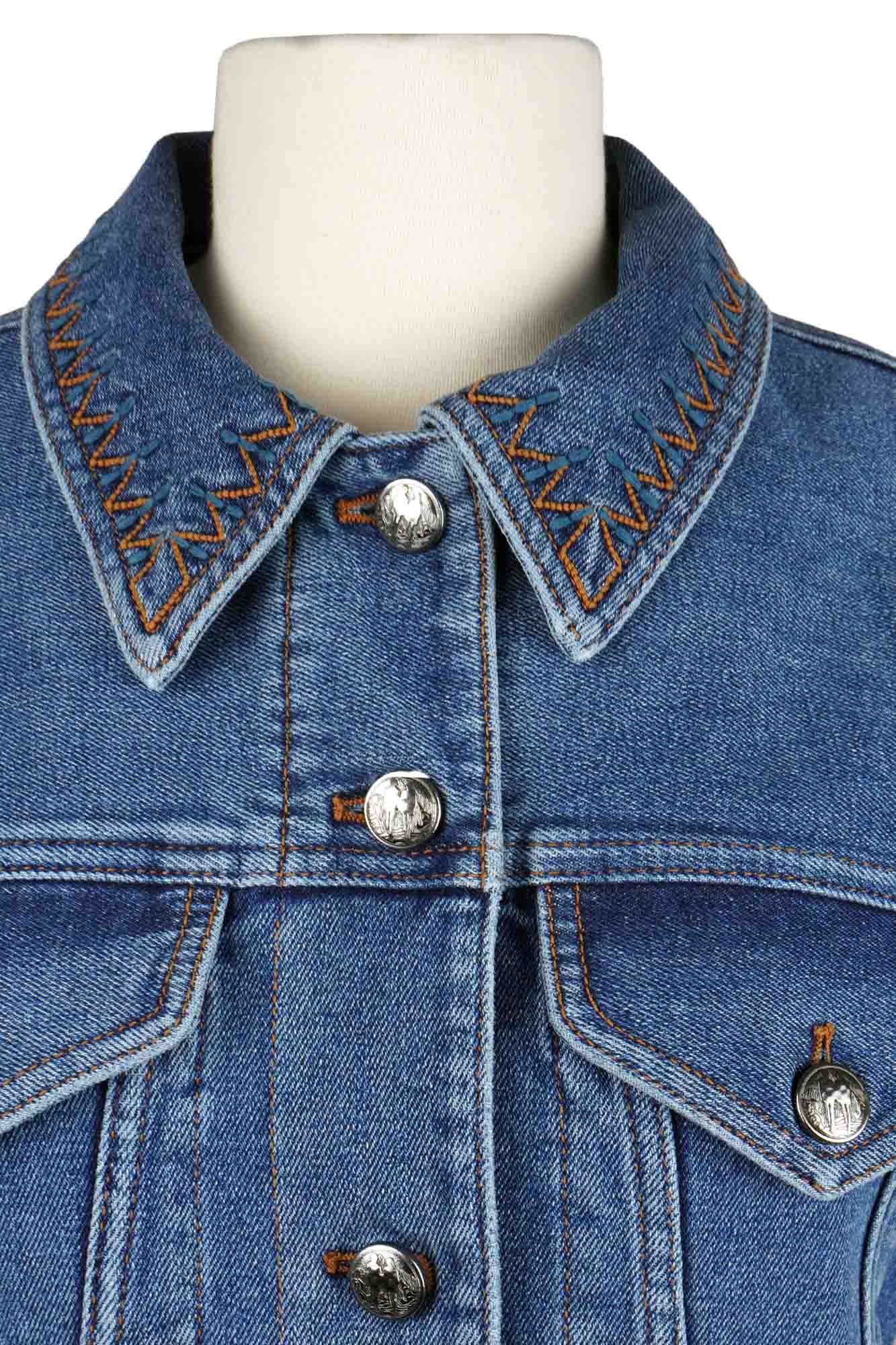 Veste courte en jean