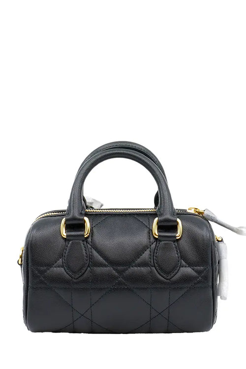 Nano bolso Dior Groove 17 en piel de becerro negra, artículo de ocasión, vista trasera