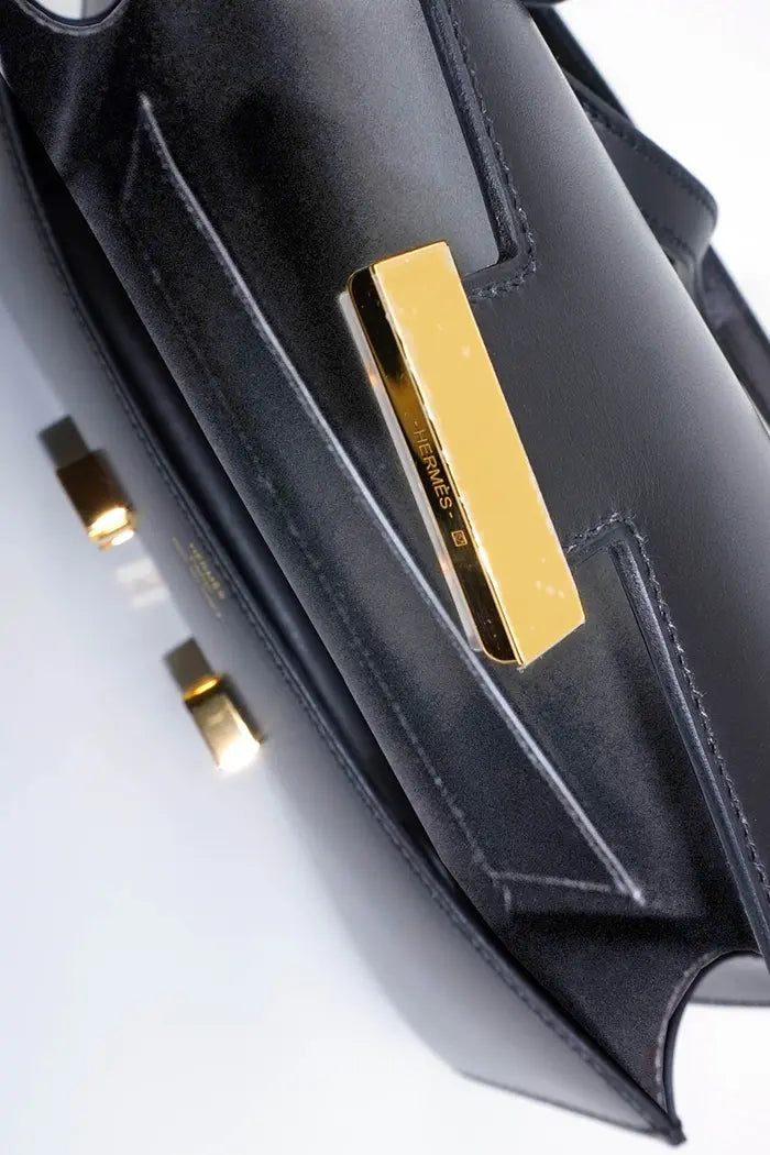 Tasche Hermès Constance Elan Box Schwarz