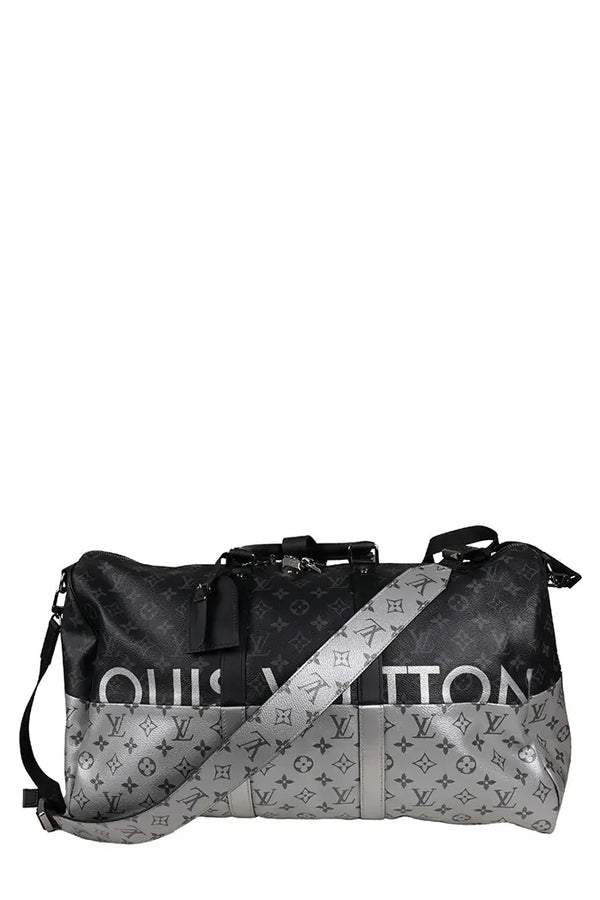 Sac de voyage Louis Vuitton Silver Split 50, édition limitée Kim Jones, format cabine.