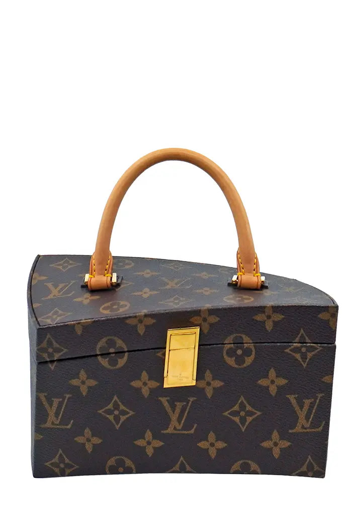 Vorderansicht der Louis Vuitton x Frank Gehry Tasche, Modell Twisted Box, Limited Edition, preloved