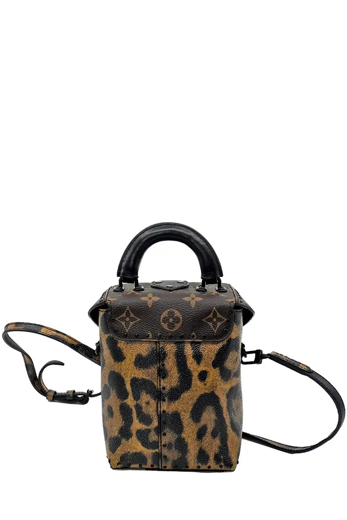 Louis Vuitton Camera Box bag back in Monogram canvas and leopard print with removable shoulder strap