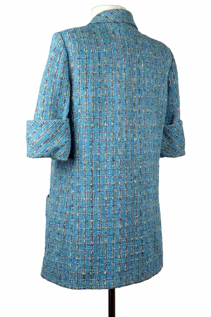 Back view - Jacket Chanel tweed 38FR, Data Center collection, article preloved