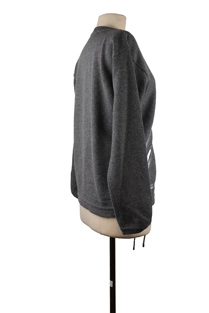 Sweater Chanel zippé Cachemire Gris Taille 36FR