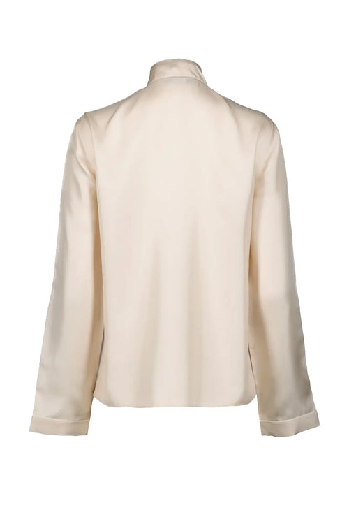 Pink Prada blouse in Italian silk, back view 