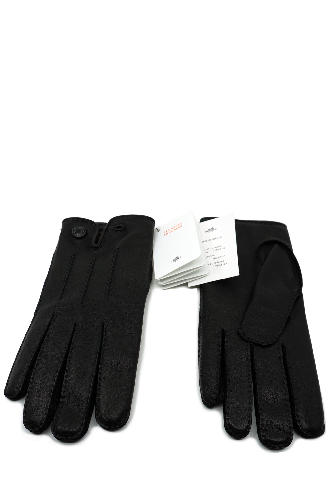 Black gloves Hermès, Reench preloved.